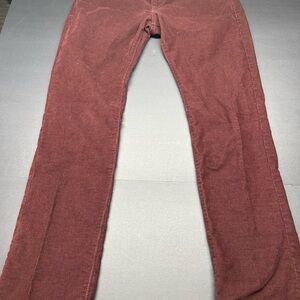 J. Crew Men’s‎ Straight Corduroy Jeans in Deep Red/Burgundy 34x32 style 484-Slim